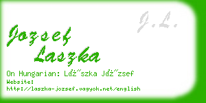 jozsef laszka business card